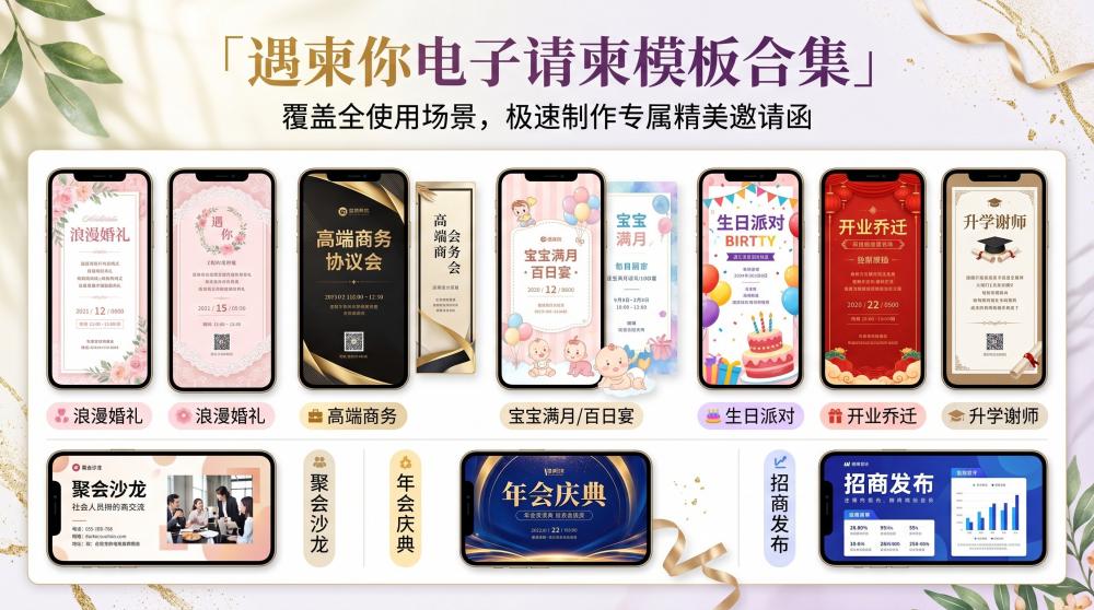 满月电子邀请函制作指南！1分钟快速生成，小白也能零失误拿捏